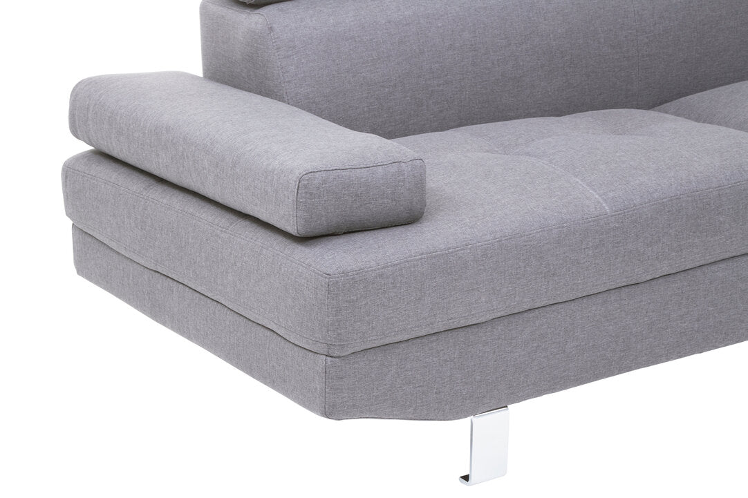 Granada Grey Linen Corner Sofa