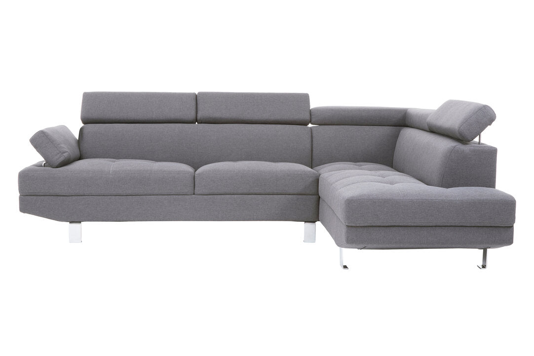 Granada Grey Linen Corner Sofa