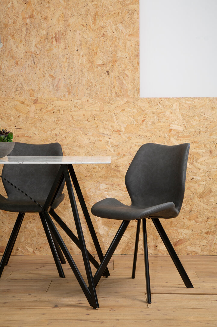 Cordoba Marble Effect Dining Table with 6 Chairs Set