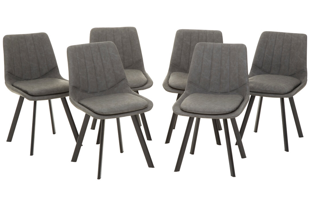 Portofino Rectangle Dining Table with 6 Chairs Set