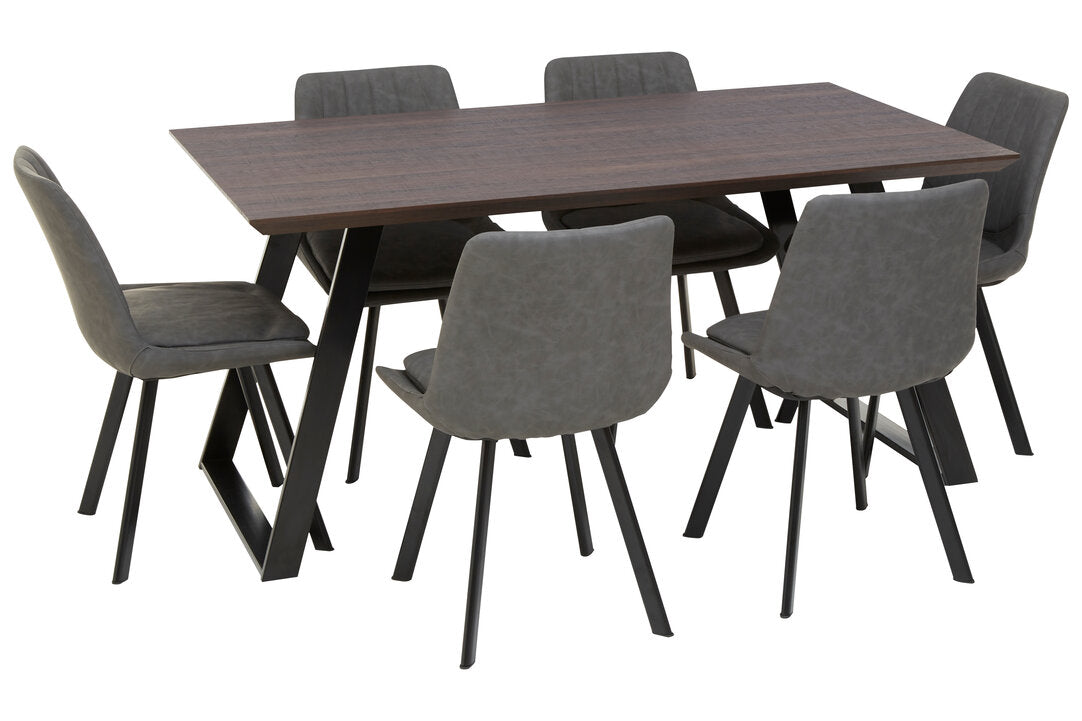 Portofino Dining Table with 6 Chairs Set