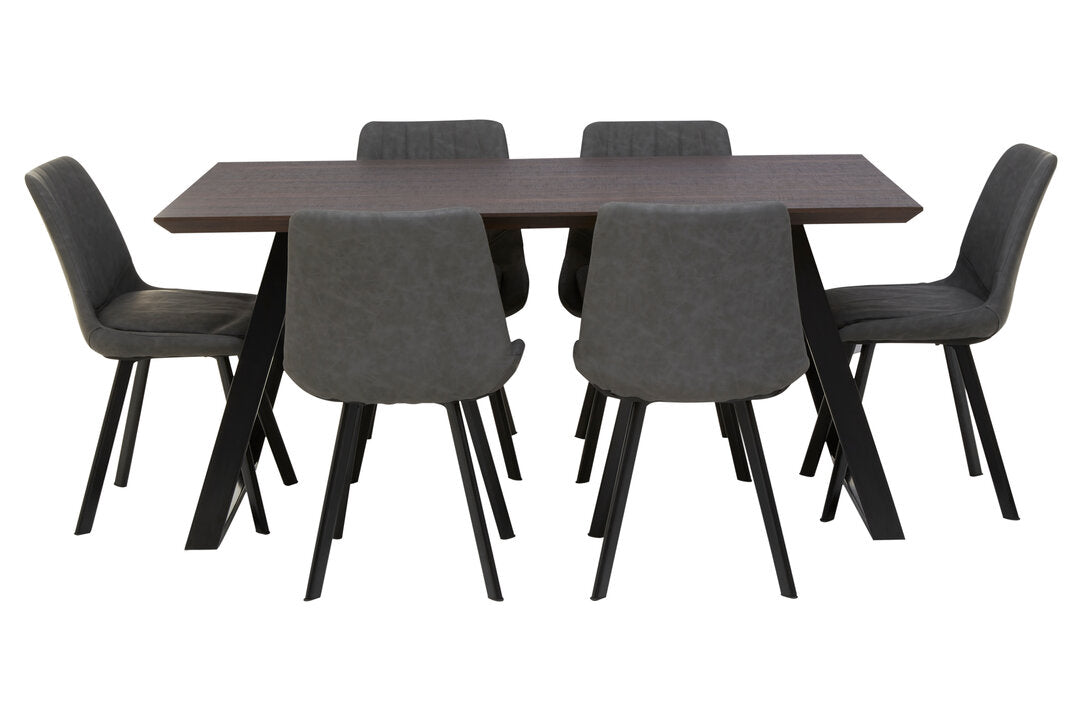 Portofino Dining Table with 6 Chairs Set