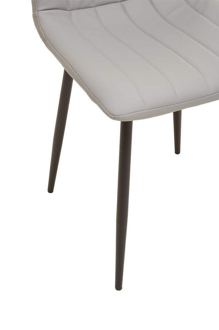 Loxley Set Of 4 Light Grey Dining Chairs
