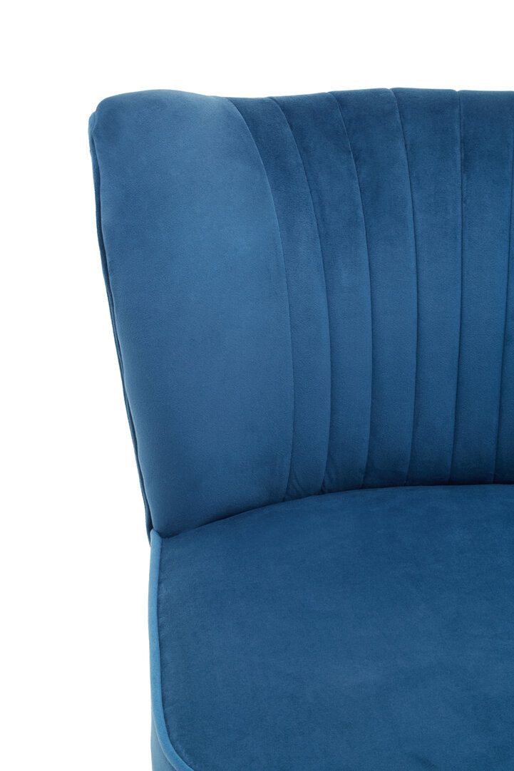 Sorrento Park Blue Velvet Chair