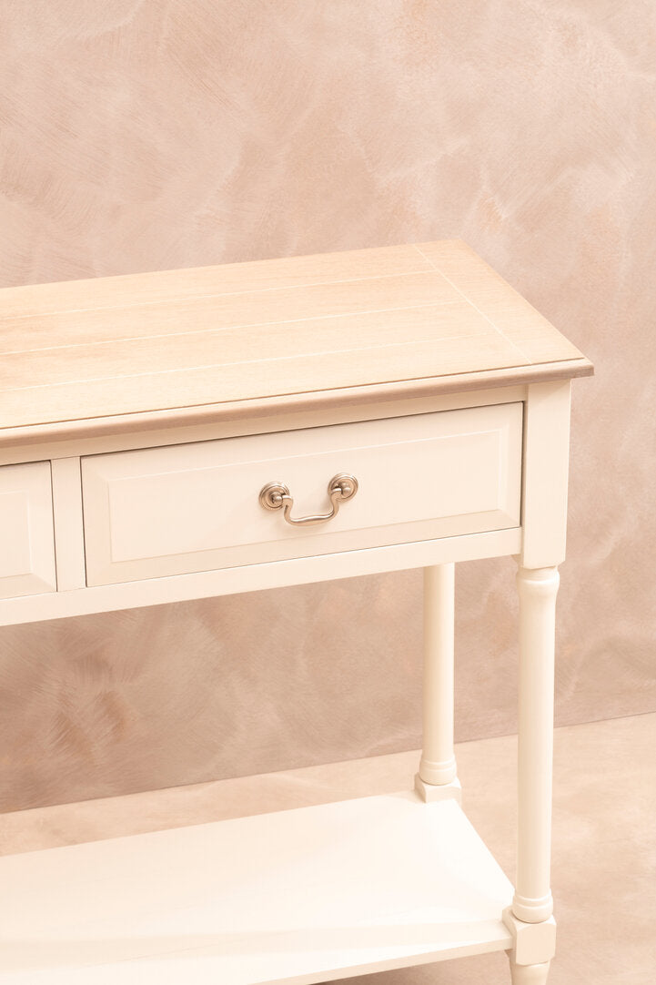 Savoy 2 Drawer Ivory Console Table