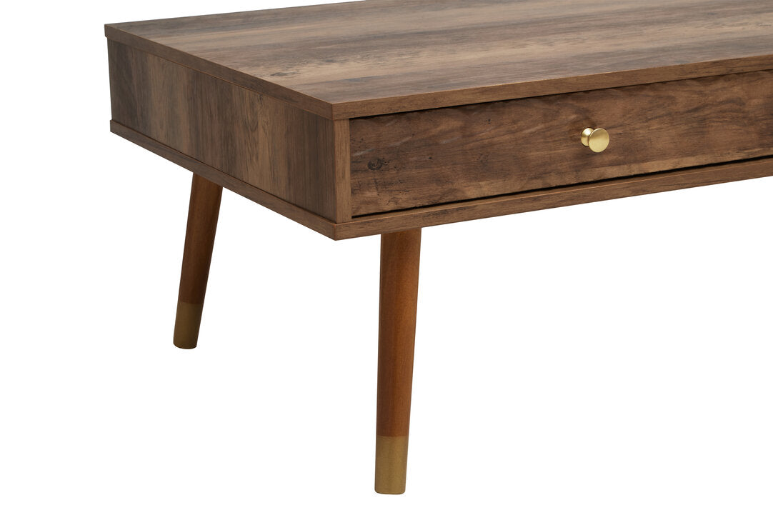 Mayfair Wood Veneer Coffee Table with 2 Drawers