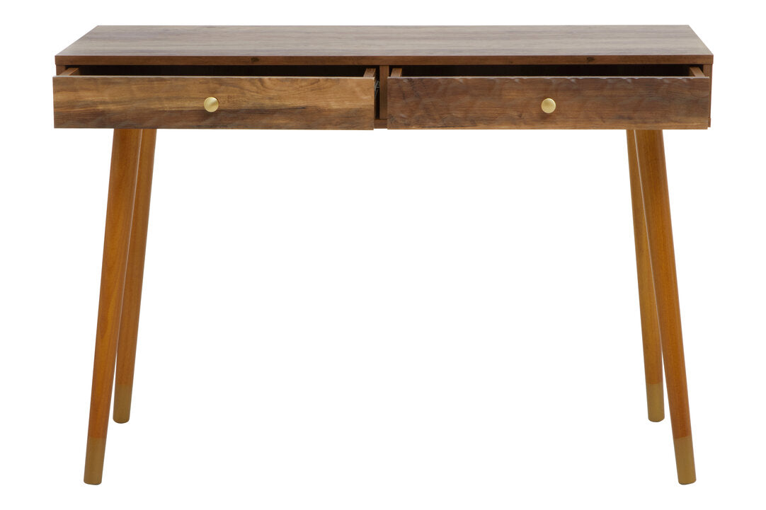 Mayfair Wood Veneer Console Table with 2 Drawers