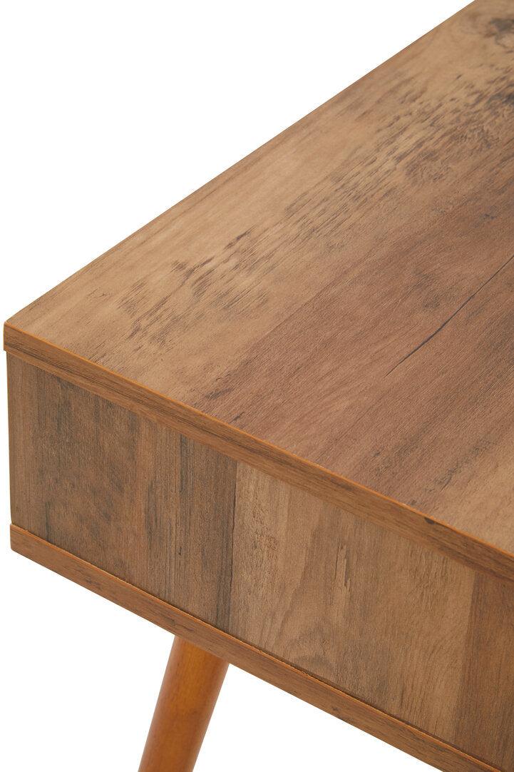 Mayfair Wood Veneer Bedside Table with 1 Drawer