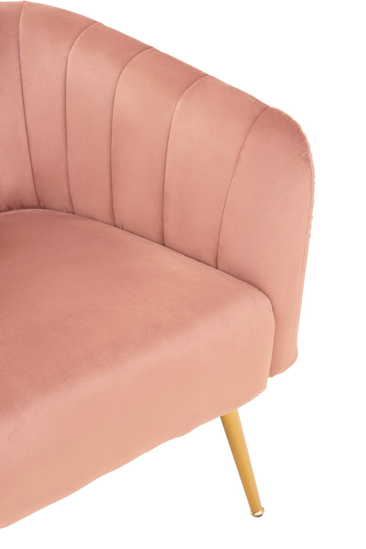 Savoy Pink Velvet Chair