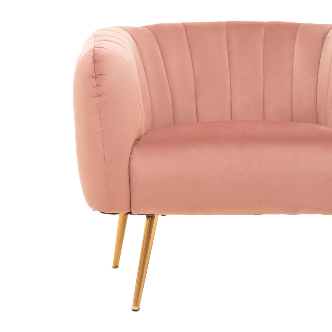 Savoy Pink Velvet Chair