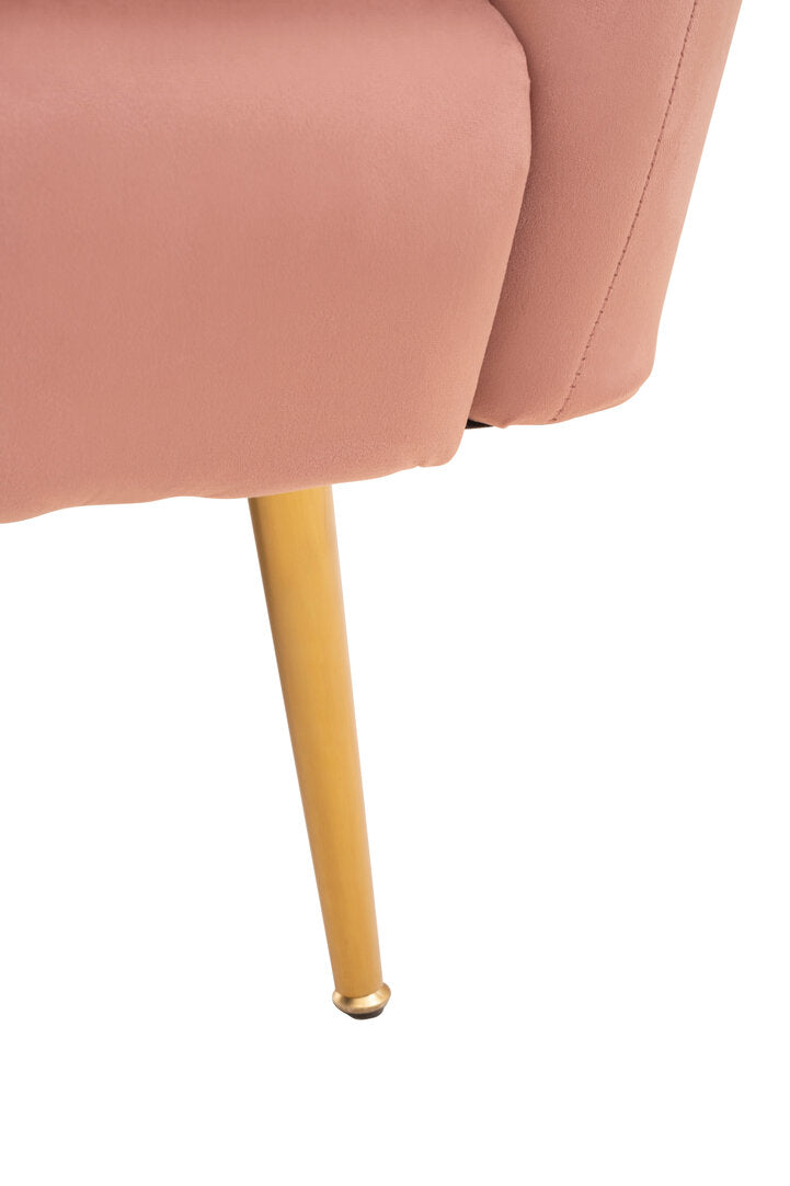 Savoy Pink Velvet Chair