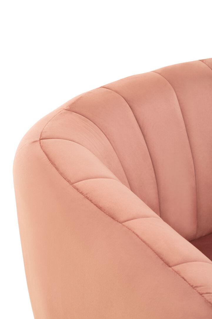 Savoy Pink Velvet Chair