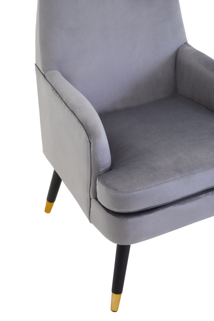 Regent Mink Velvet Accent Chair