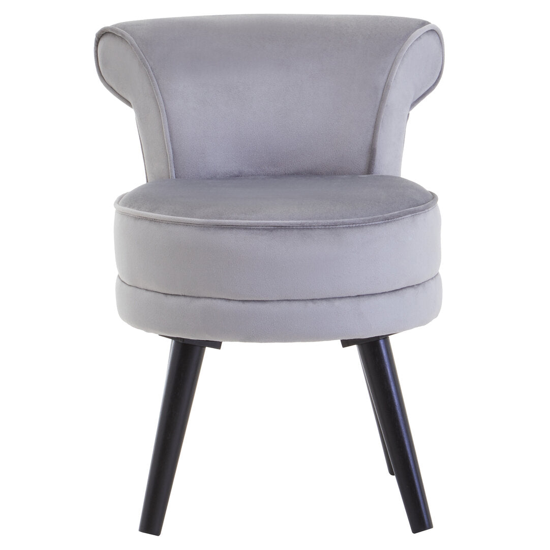 Verona Loretta Grey Velvet Chair