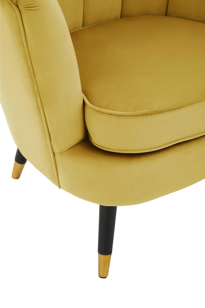 Regent Pistachio Velvet Shell Accent Chair