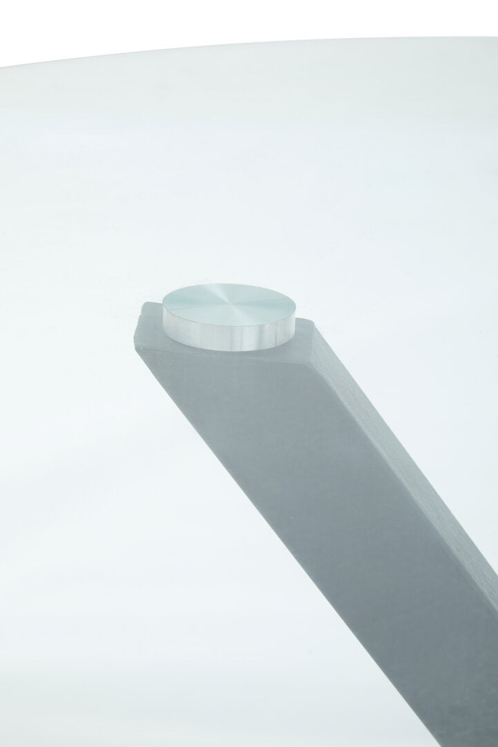 Sorrento Round Dining Table With Black Metal Legs