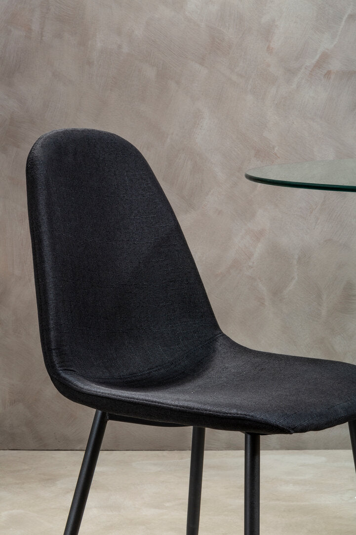 Sorrento Black Fabric Dining Chair