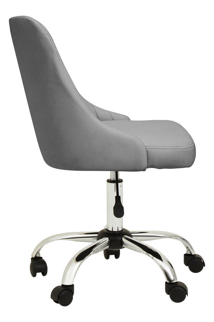 Florence Grey Leather Effect Home Office Chair