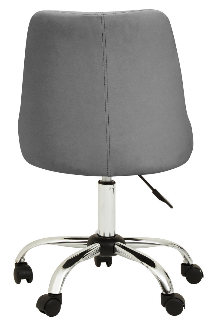 Florence Grey Leather Effect Home Office Chair