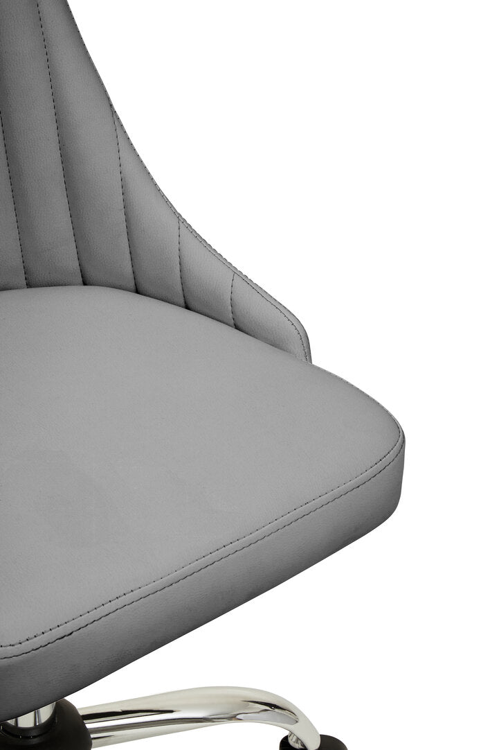 Florence Grey Leather Effect Home Office Chair