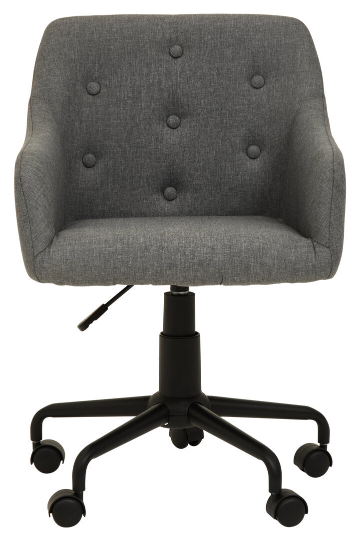 Florence Tufted Grey And Black Home Office Chair