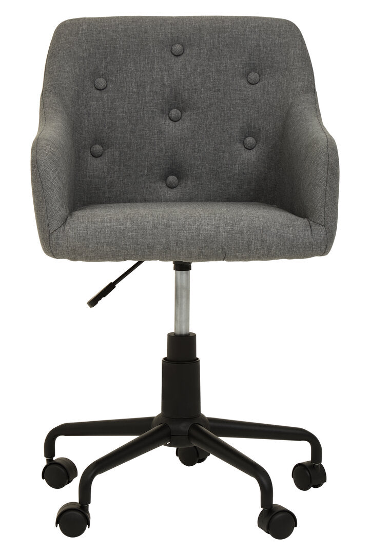 Florence Tufted Grey And Black Home Office Chair