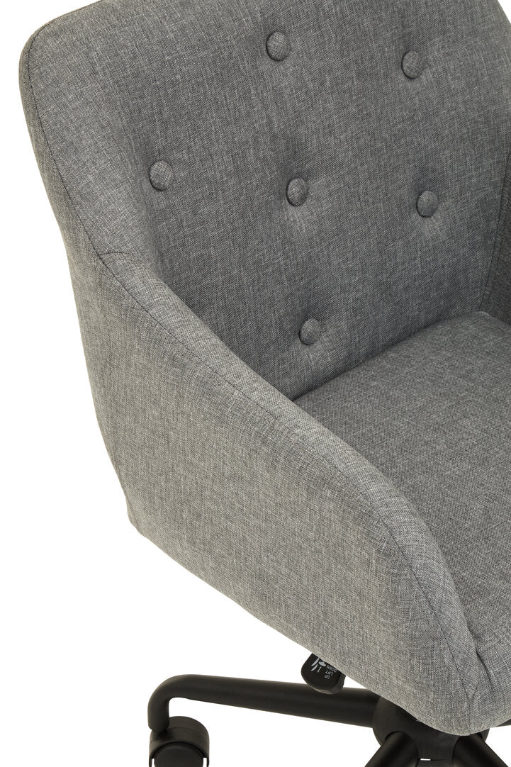Florence Tufted Grey And Black Home Office Chair
