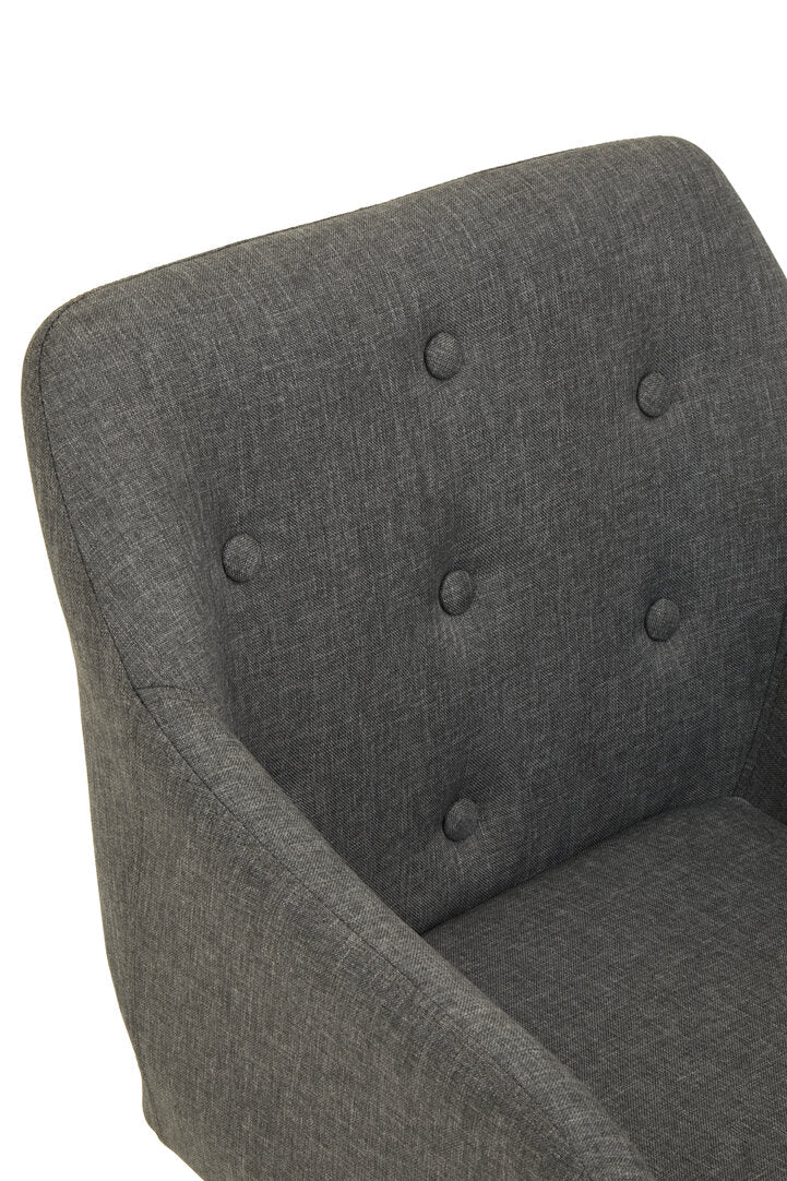 Florence Tufted Grey And Black Home Office Chair