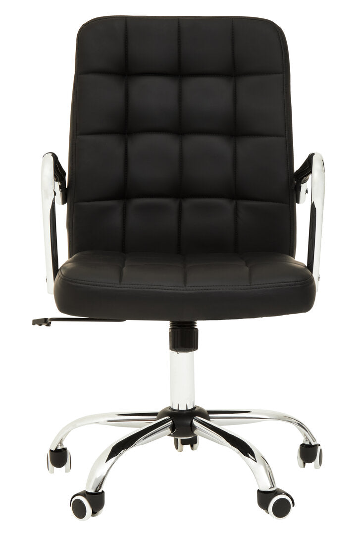 Florence Black Tufted Home Office Chair