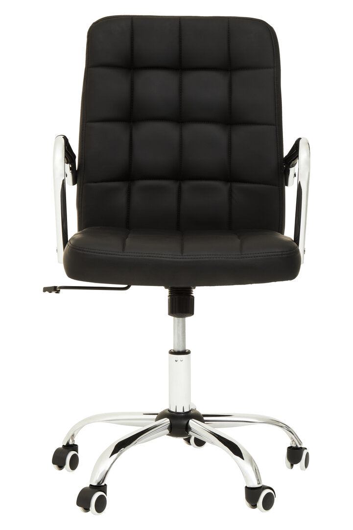 Florence Black Tufted Home Office Chair