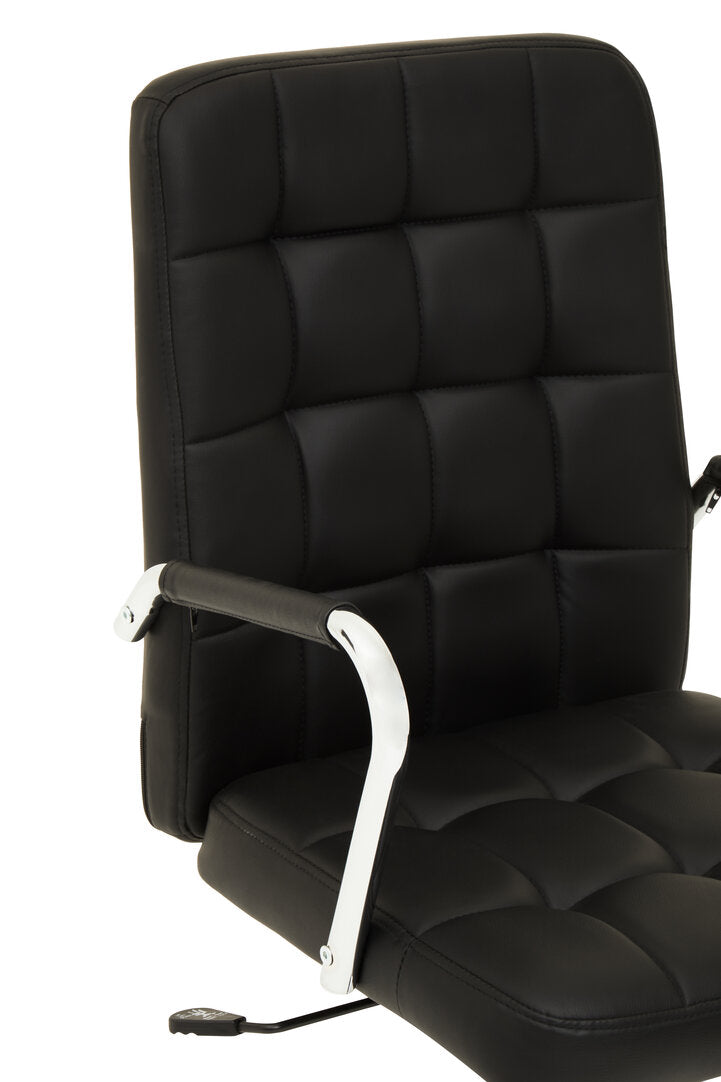 Florence Black Tufted Home Office Chair