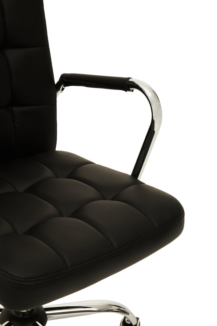 Florence Black Tufted Home Office Chair