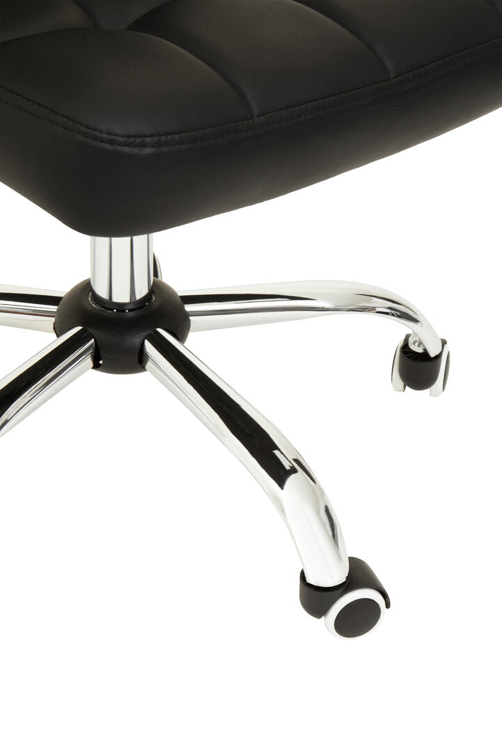 Florence Black Tufted Home Office Chair