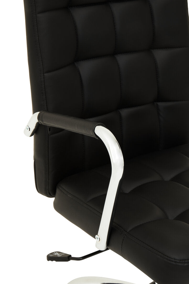 Florence Black Tufted Home Office Chair