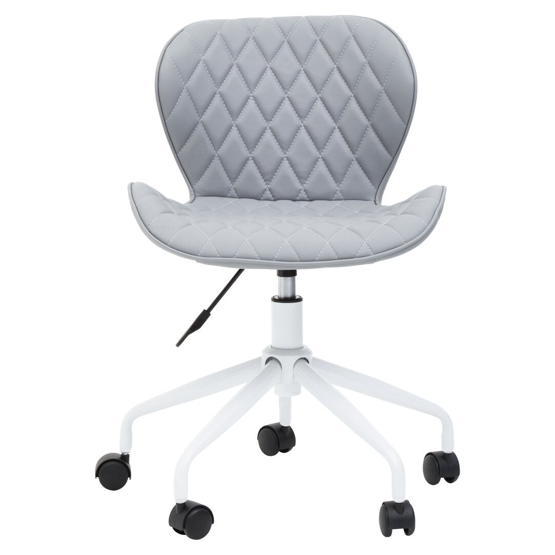 Florence Home Office Chair Grey And White