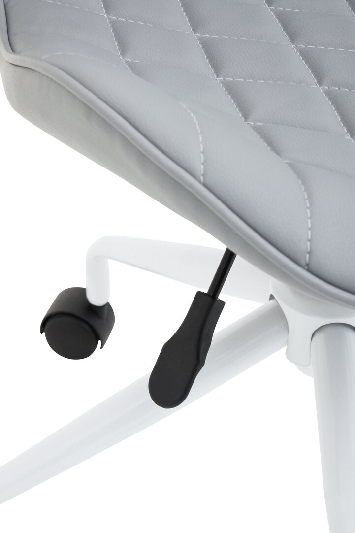 Florence Grey And White Home Office Chair