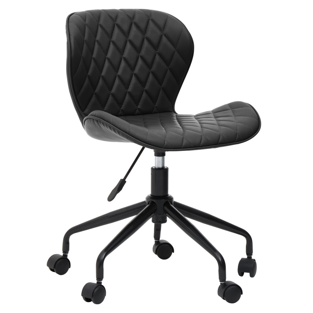 Florence Black Armless Home Office Chair