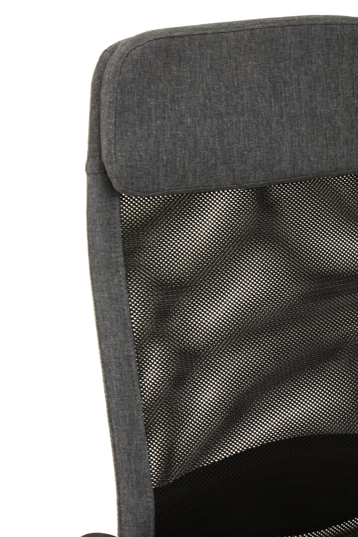 Florence Black Mesh And Grey Fabric Home Office Chair