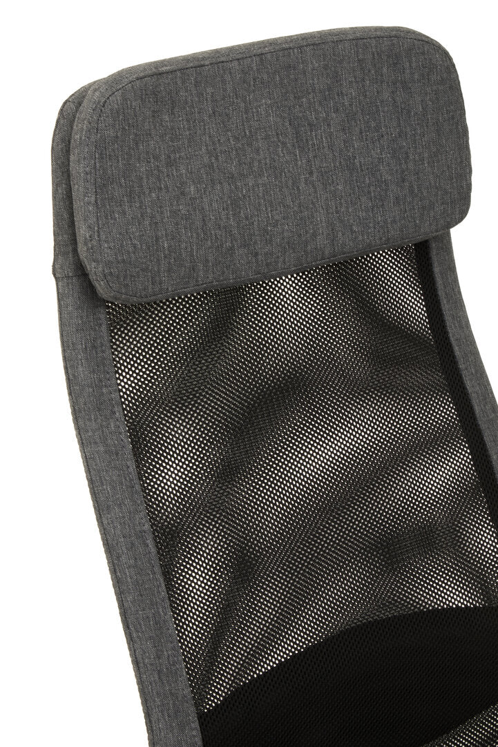 Florence Black Mesh And Grey Fabric Home Office Chair