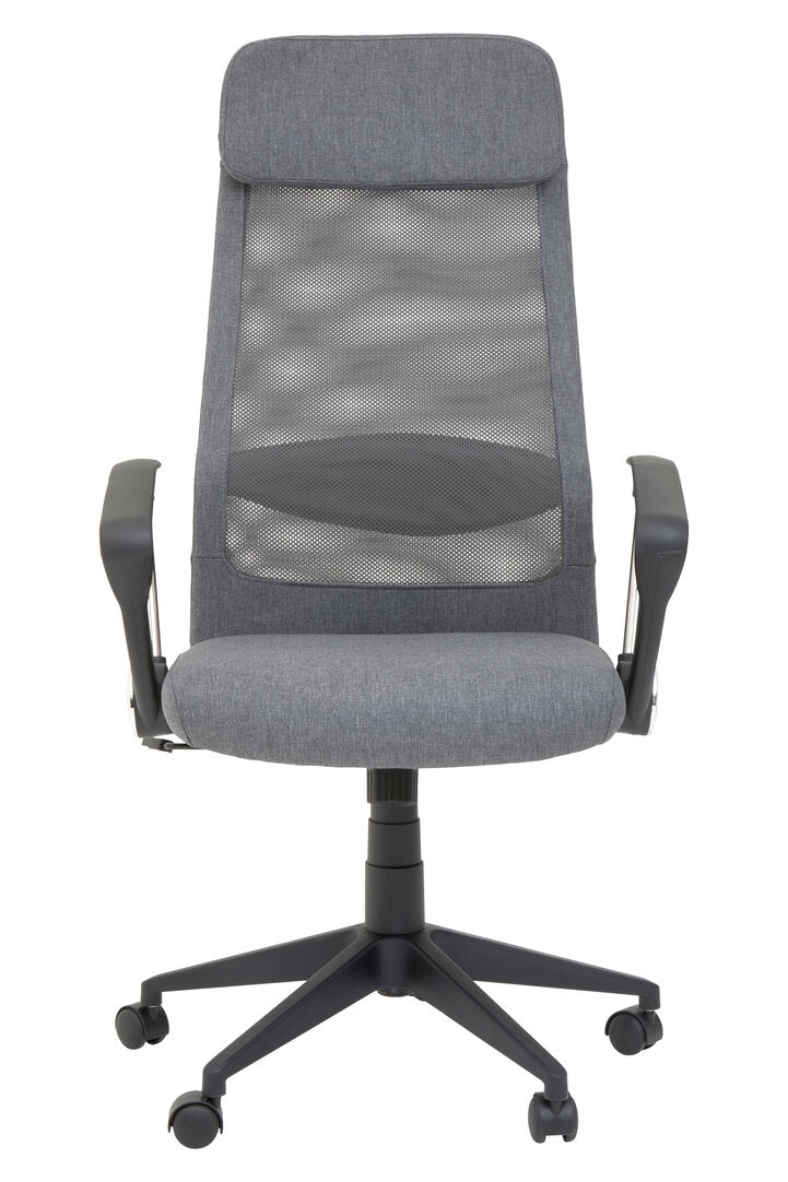 Florence Fabric Home Office Chair Grey Mesh