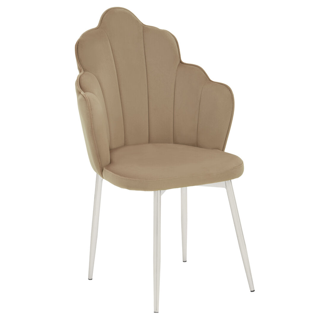 Monaco Mink Velvet Dining Chair