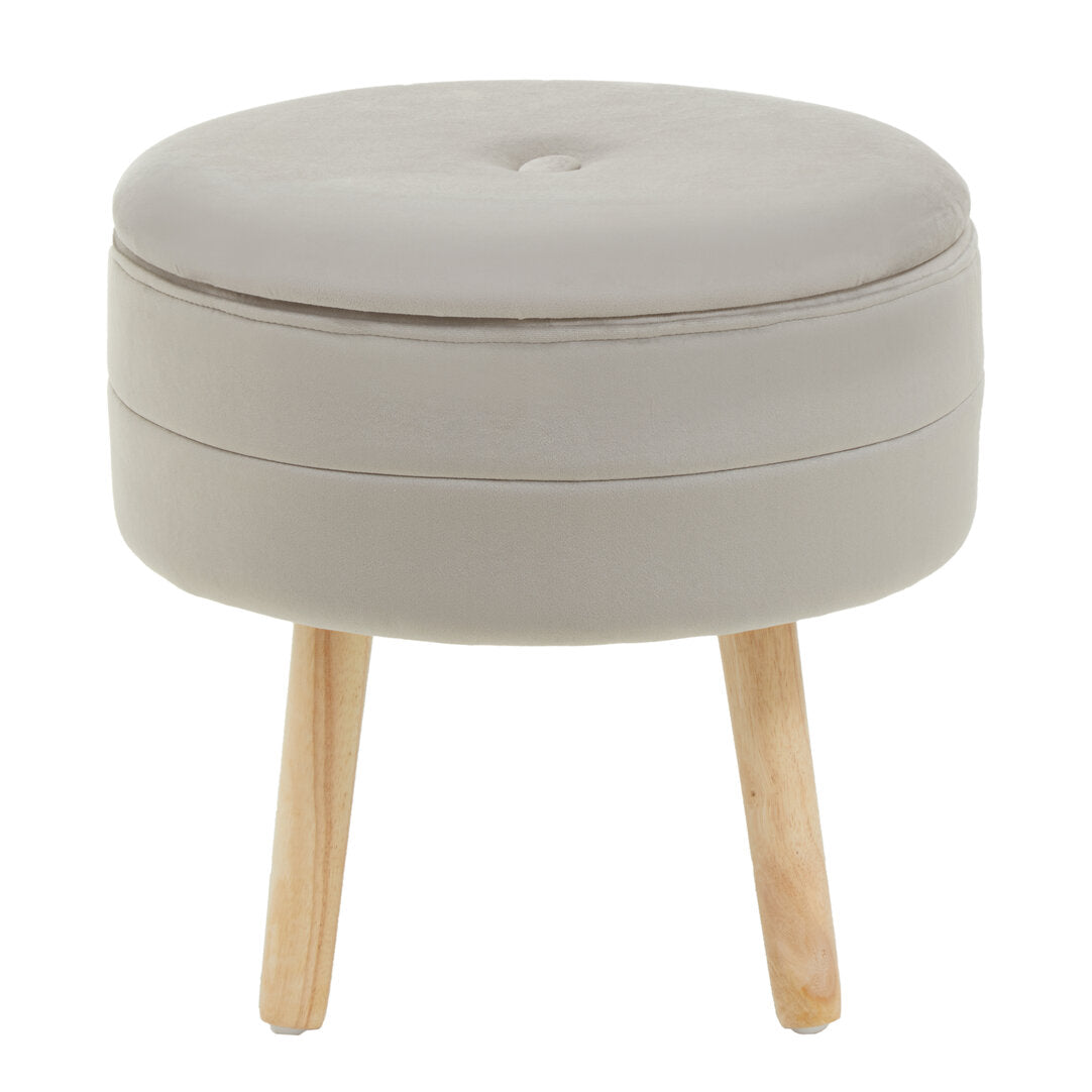 Cannes Mink Velvet Stool