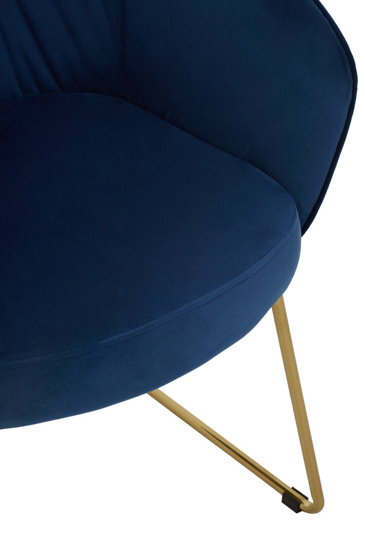 Lisbon Midnight Velvet Dining Chair