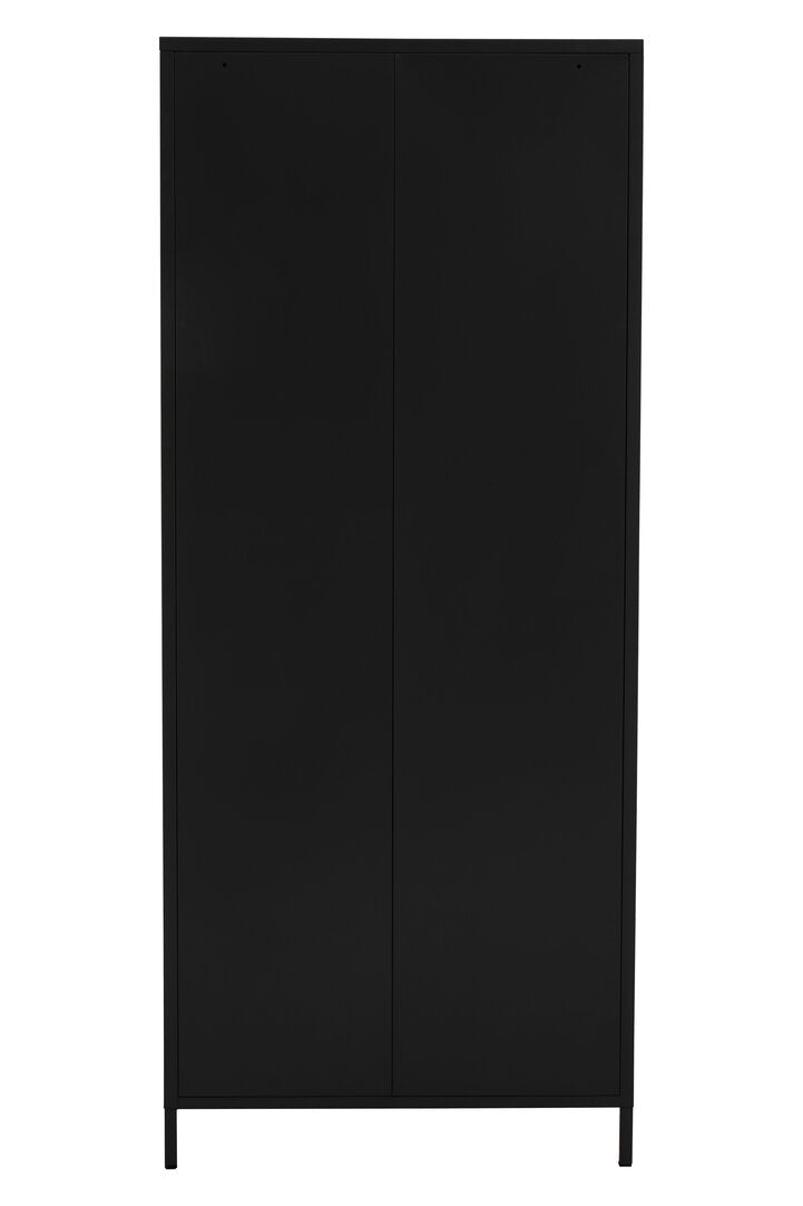 Granada Black Two Door Locker Style Wardrobe