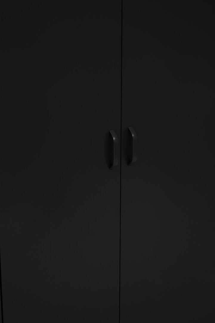 Granada Black Two Door Locker Style Wardrobe
