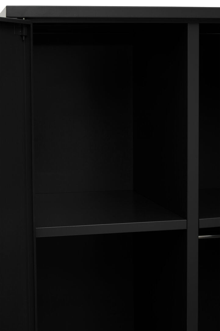 Granada Black Two Door Locker Style Wardrobe