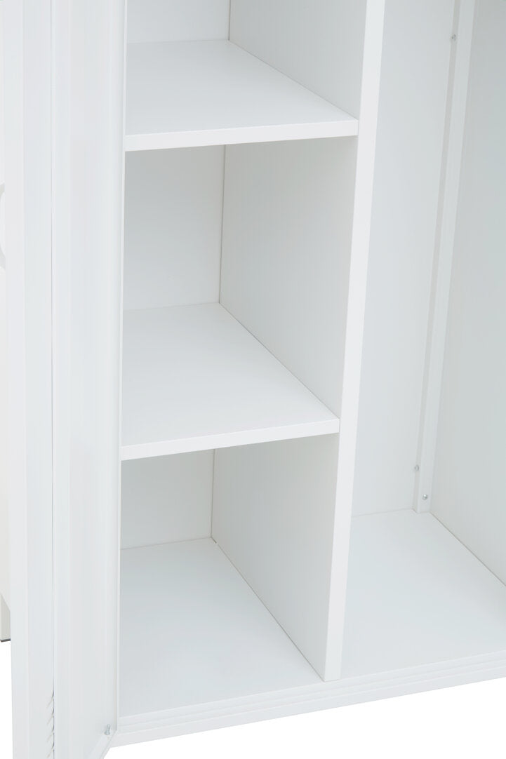 Granada White Two Door Locker Style Wardrobe