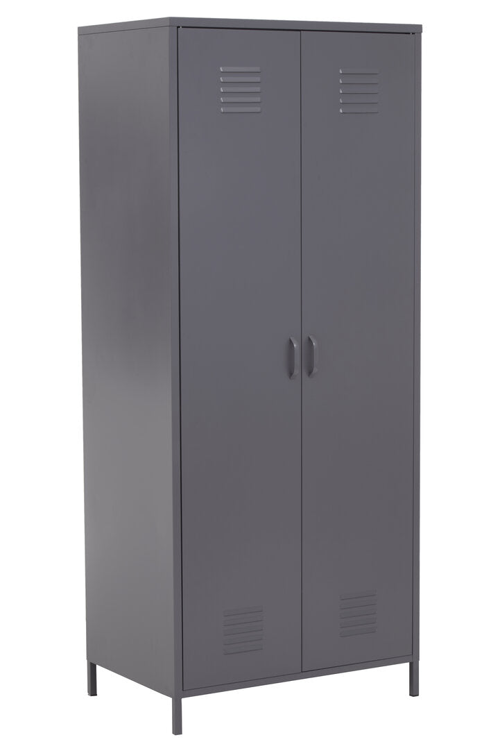 Granada Grey Two Door Locker Style Wardrobe
