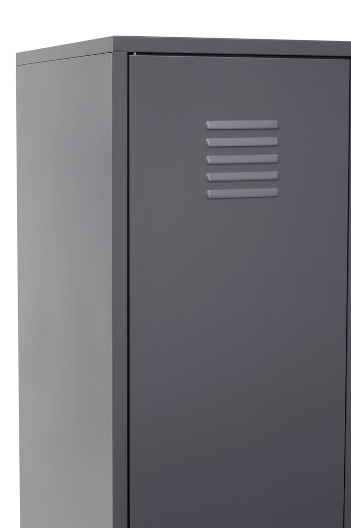 Granada Grey Two Door Locker Style Wardrobe