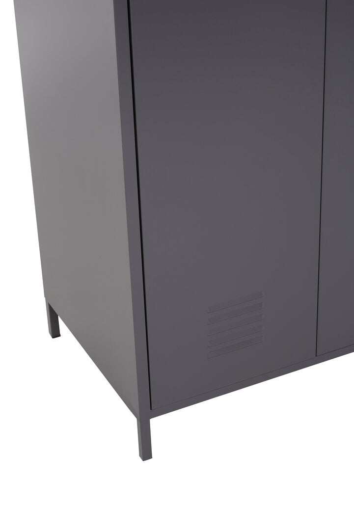 Granada Grey Two Door Locker Style Wardrobe